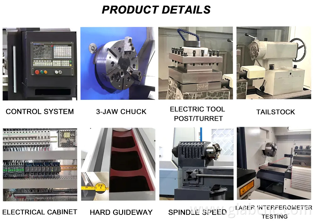 Customized High Precision CE Approved Horizontal Turning Turret Machining for Metal CNC Lathe Machine